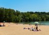 Der bordelan Strand der Handhafen